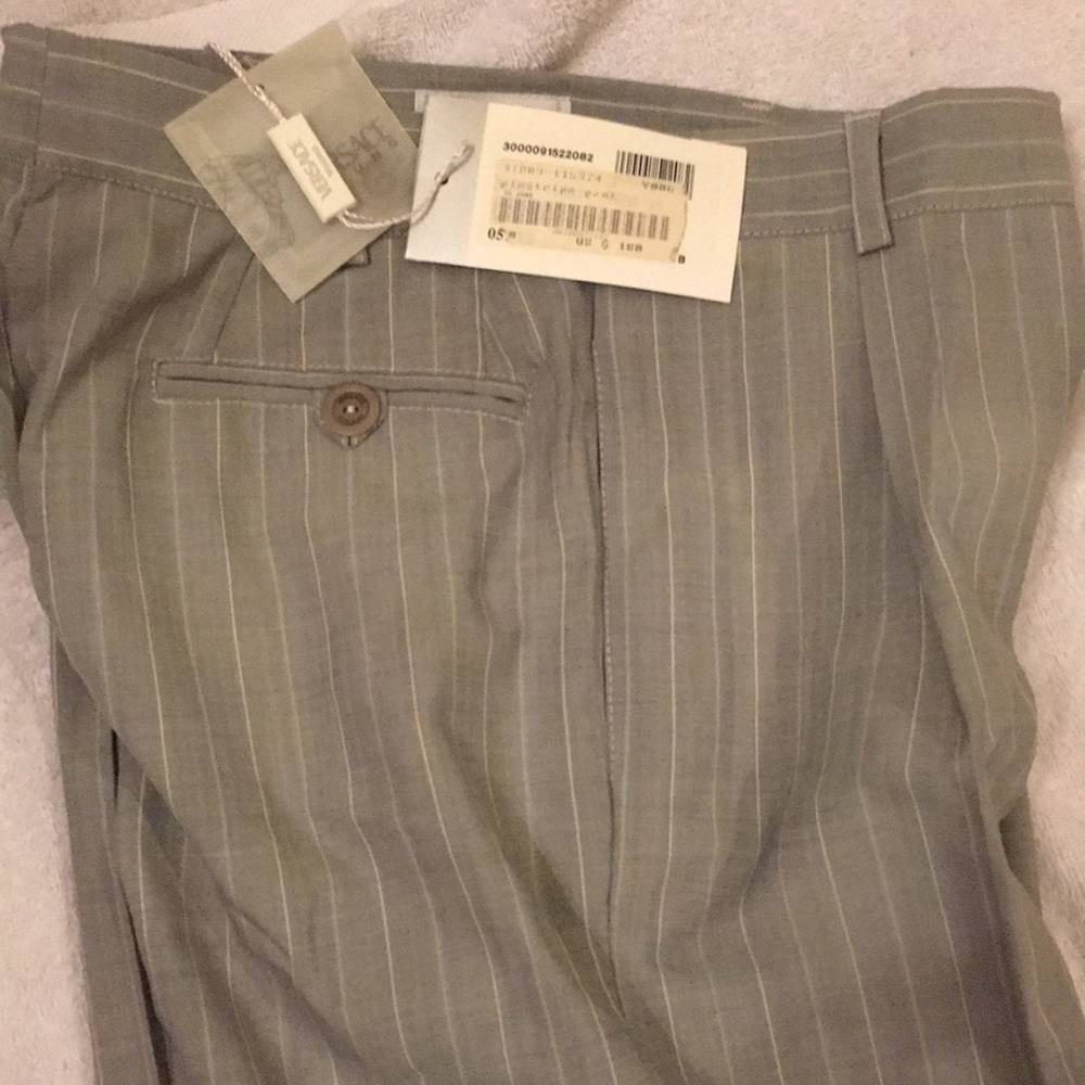 Versace grey pinstripe pant